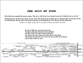 The Span of Time Chart by Clarence E. Lunden & D. Jacobsen