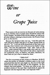 Wine or Grape Juice? by J.F. Stebbins
