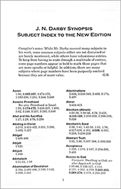 Synopsis of the Books of the Bible: Subject Index to the New Edition