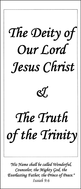 The Deity of Our Lord Jesus Christ: And the Truth of the Trinity by Henry Edward Hayhoe