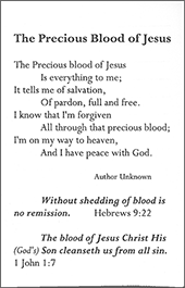 The Precious Blood of Jesus Memo Sheets by ShareWord Stationery