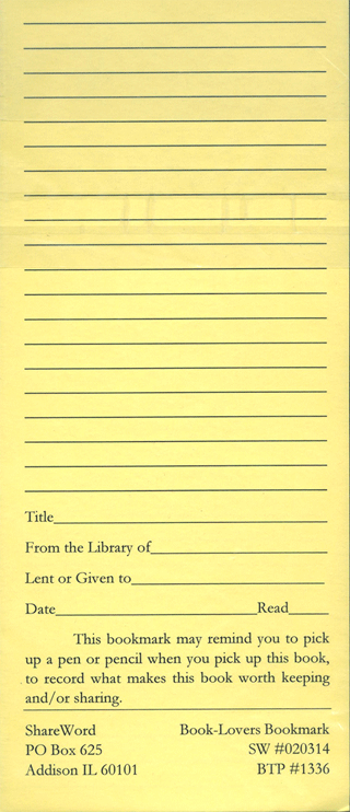 Book-Lovers Ruled Bookmark Pack