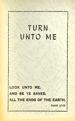 Turn Unto Me! by Maurice Capelle