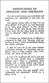 Distinctions of Offences and Discipline by Arthur Copeland Brown