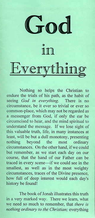God in Everything by Charles Henry Mackintosh