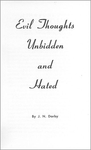 Evil Thoughts Unbidden and Hated by Frederick George Patterson