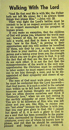 Walking With the Lord by Annie Selina Ormsby