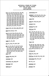 Metrical Index of Tunes for the Little Flock Hymn Book: Shorter Version