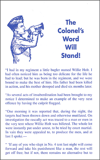 The Colonel's Word Will Stand!