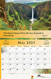 2023 The Gospel of Peace Scenic Appointment Calendar: With Monthly Gospel Verses