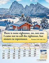 2024 English Joyful News Gospel Calendar