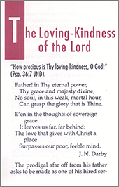 The Loving-Kindness of the Lord by John Nelson Darby