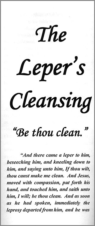 The Leper's Cleansing: Mark 1:40-45 by Charles Stanley