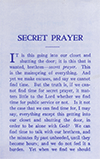 Secret Prayer by William Shaw