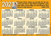 2023 Portuguese Gospel Pocket (Wallet) Calendar