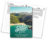 2022 Choice Gleanings Calendar: Large Print Daily Devotional Journal — Desk/Personal Size Planner