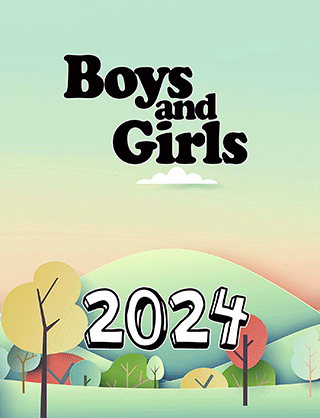 2024 Boys and Girls Daily Calendar: Block Only