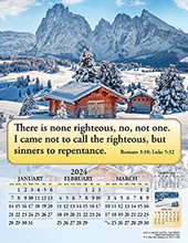 2024 English Joyful News Gospel Calendar