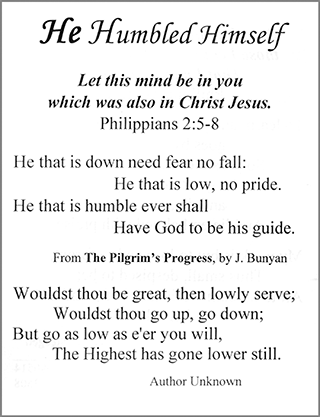 He Humbled Himself! by J. Bunyan & G. Ter Steegen