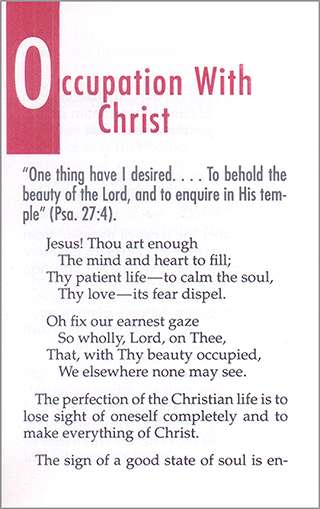 Occupation with Christ by Edward B. Dennett