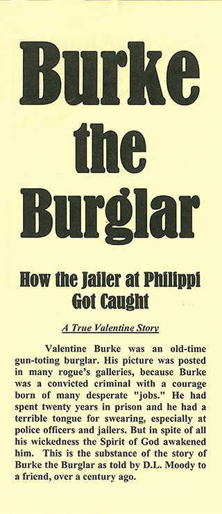 Burke the Burglar: How the Jailer at Philippi Got Caught by Dwight Lyman Moody