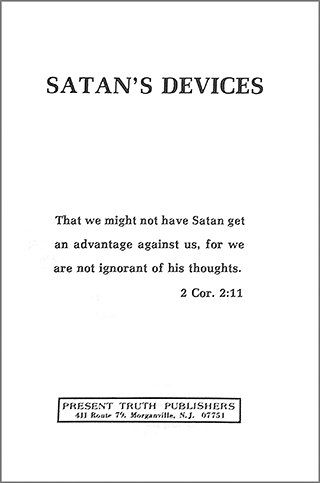 Satan's Devices by John Nelson Darby