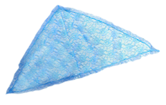 Light Blue Regular Triangle Mantilla by Northland Lace