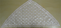 Light Pink Regular Triangle Mantilla by Northland Lace