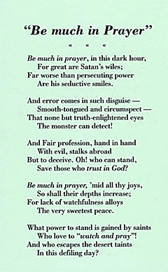 Be Much in Prayer by G. C.