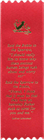 Said the Robin to the Sparrow.... Full Poem: Wide Embossed Ribbon Bookmark by BCE, Elizabeth Cheney