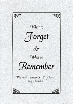 What to Forget and What to Remember