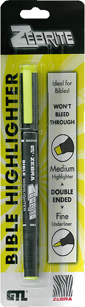 Double-Ended Bible Highlighter by Zebra Zebrite