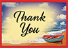 Thank You Tip Card: Rowboat