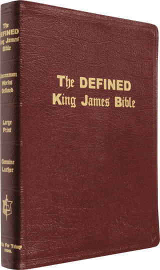 Defined King James Large Print Text Bible: BFT LBURX by King James Version