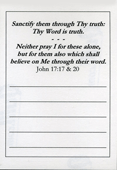 Book-Lovers Bookplates Dozen Pack: John 17:17 & 17:20 by ShareWord Stationery