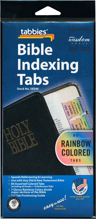 Rainbow Bible Indexing Tabs: Vertical Style by Tabbies