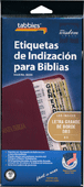 Etiquetas de Indización Letras Grandes para Biblias: Vertical, Conjunto de 80 separadores Biblicas tradicionales by Tabbies