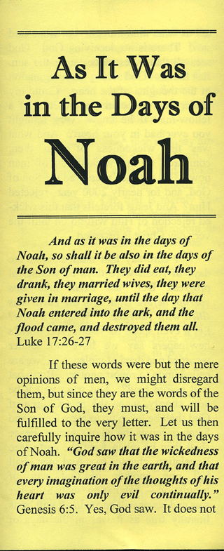 As It Was in the Days of Noah by Charles Stanley