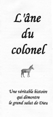 L'âne du colonel by John A. Kaiser