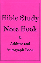 Bible Study Note Book: Address & Autograph Book