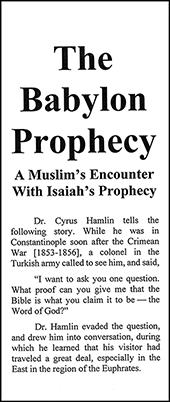 The Babylon Prophecy: A Muslim's Encounter With Isaiah's Prophecy by D.L Moody