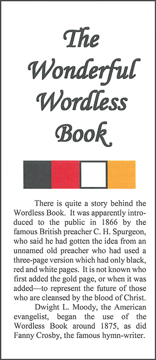 The Wonderful Wordless Book by J.W.H. Nichols