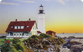 Deluxe Motion Thank You Tip Tract: Portland Head (Cape Elizabeth) Lighthouse Photo