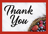 Thank You Tip Card: Berries