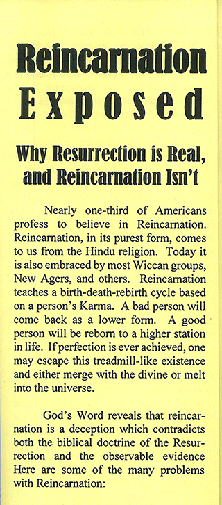 Reincarnation Exposed: Why Resurrection Is Real and Reincarnation Isn't by J. Tetlow