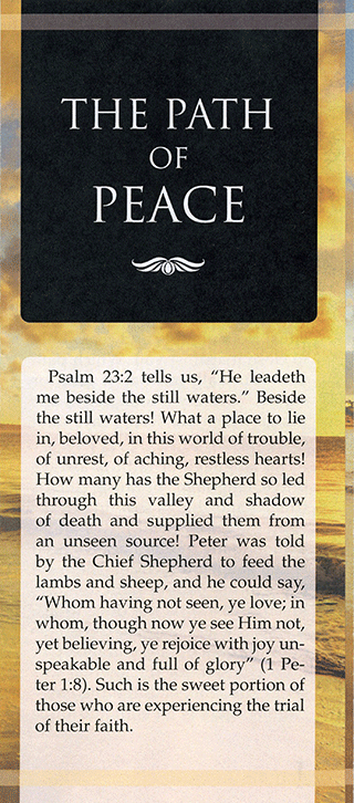 The Path of Peace: A Word for Troubled Souls
