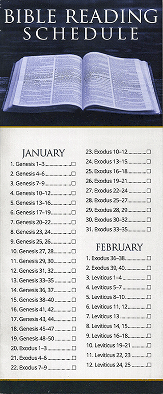 Bible Reading Schedule by Sword of the Lord
