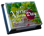 2023 Verse for the Day Desk Calendar by Mustard Seed Messages, King James Version