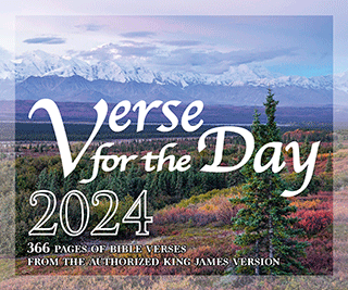 2024 Verse for the Day Desk Calendar: 2024 by Mustard Seed Messages, King James Version