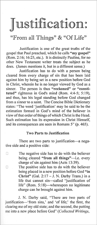 Justification: "From All Things" and "of Life" by Stanley Bruce Anstey